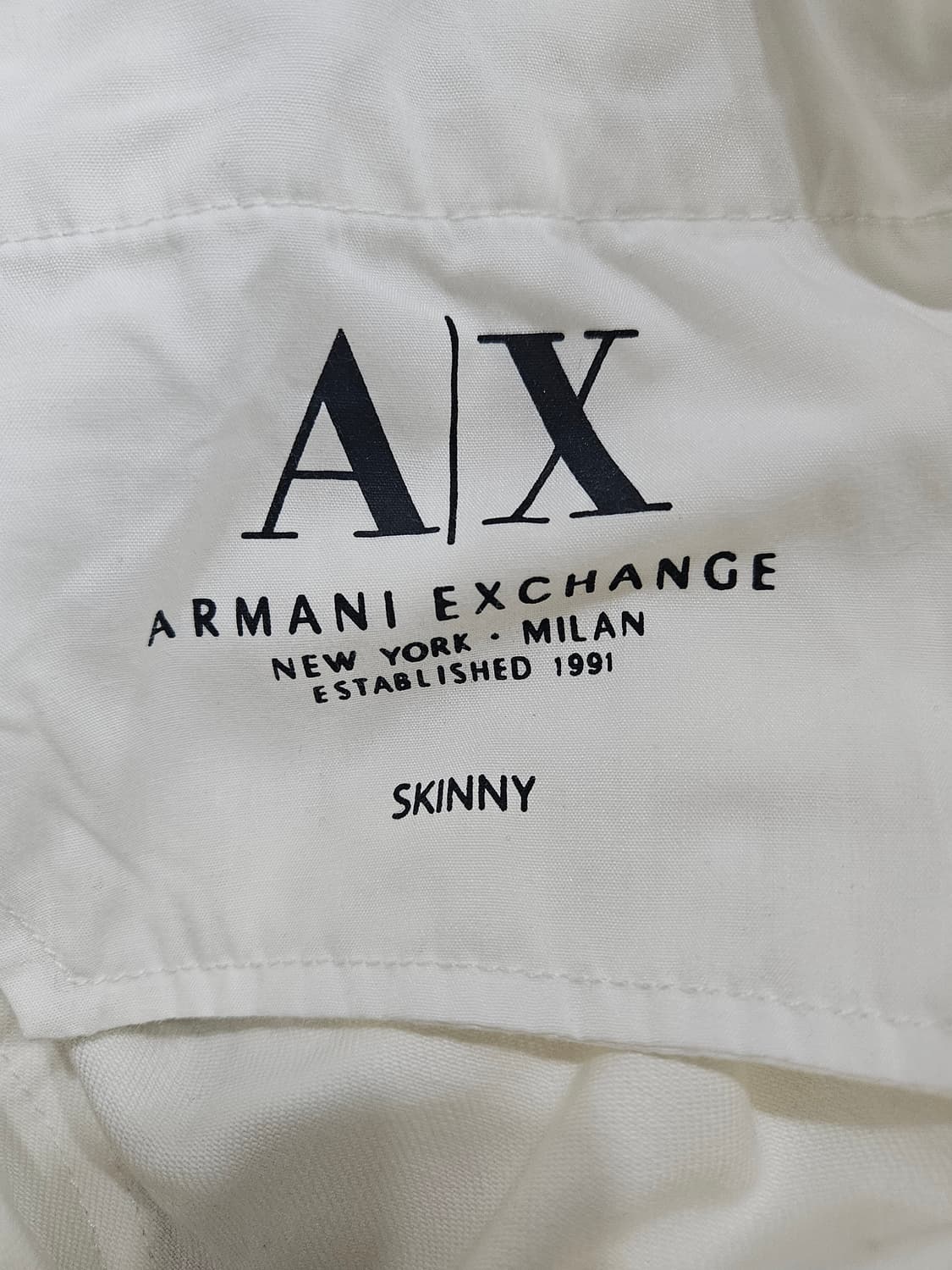 아르마니 익스체인지 화이트 남성 슬림핏 허리 32~33 데님팬츠  상품이미지10