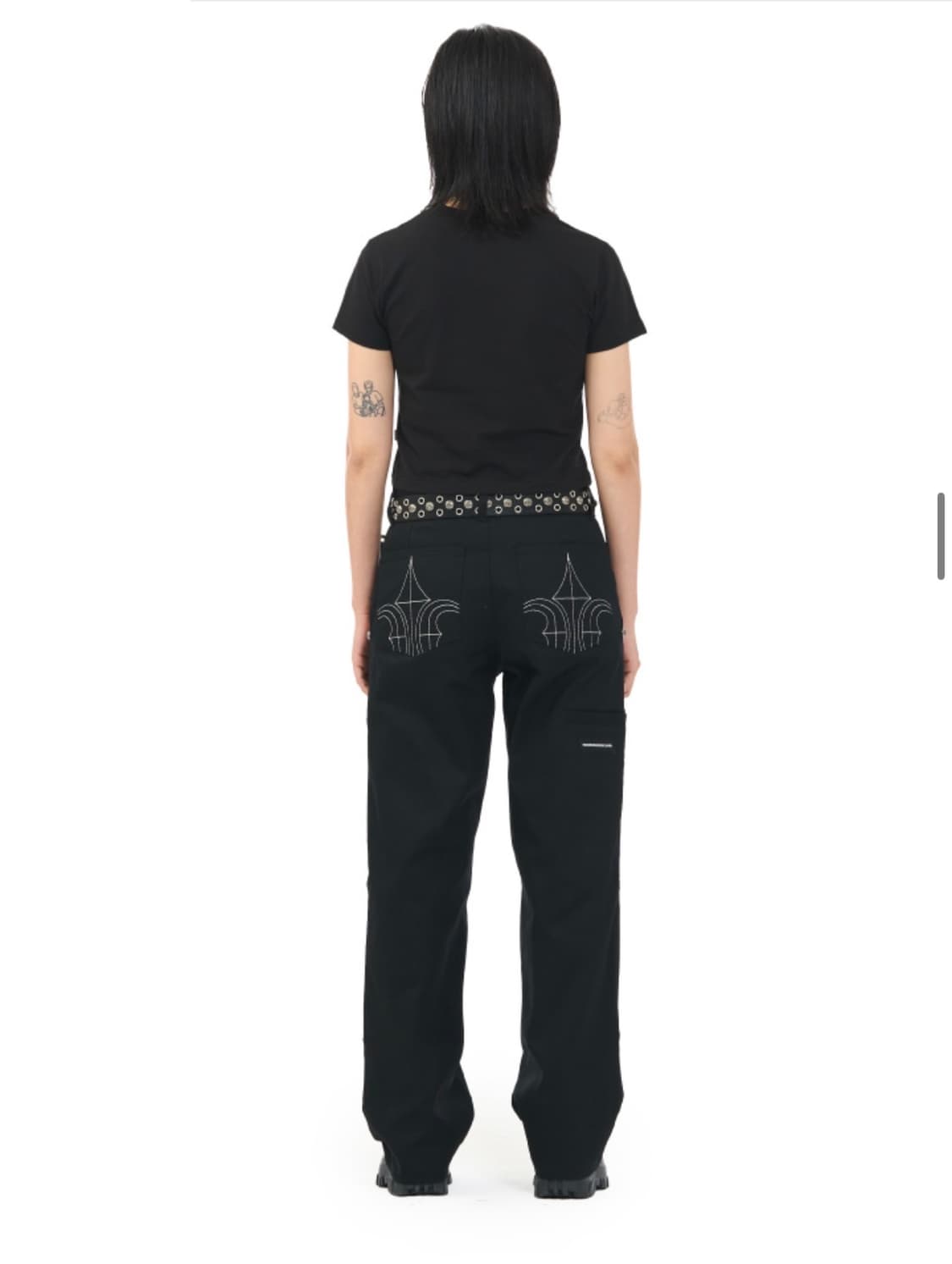 하우스 락 클럽 카펜터 팬츠 블랙 houserockclub 상품이미지3