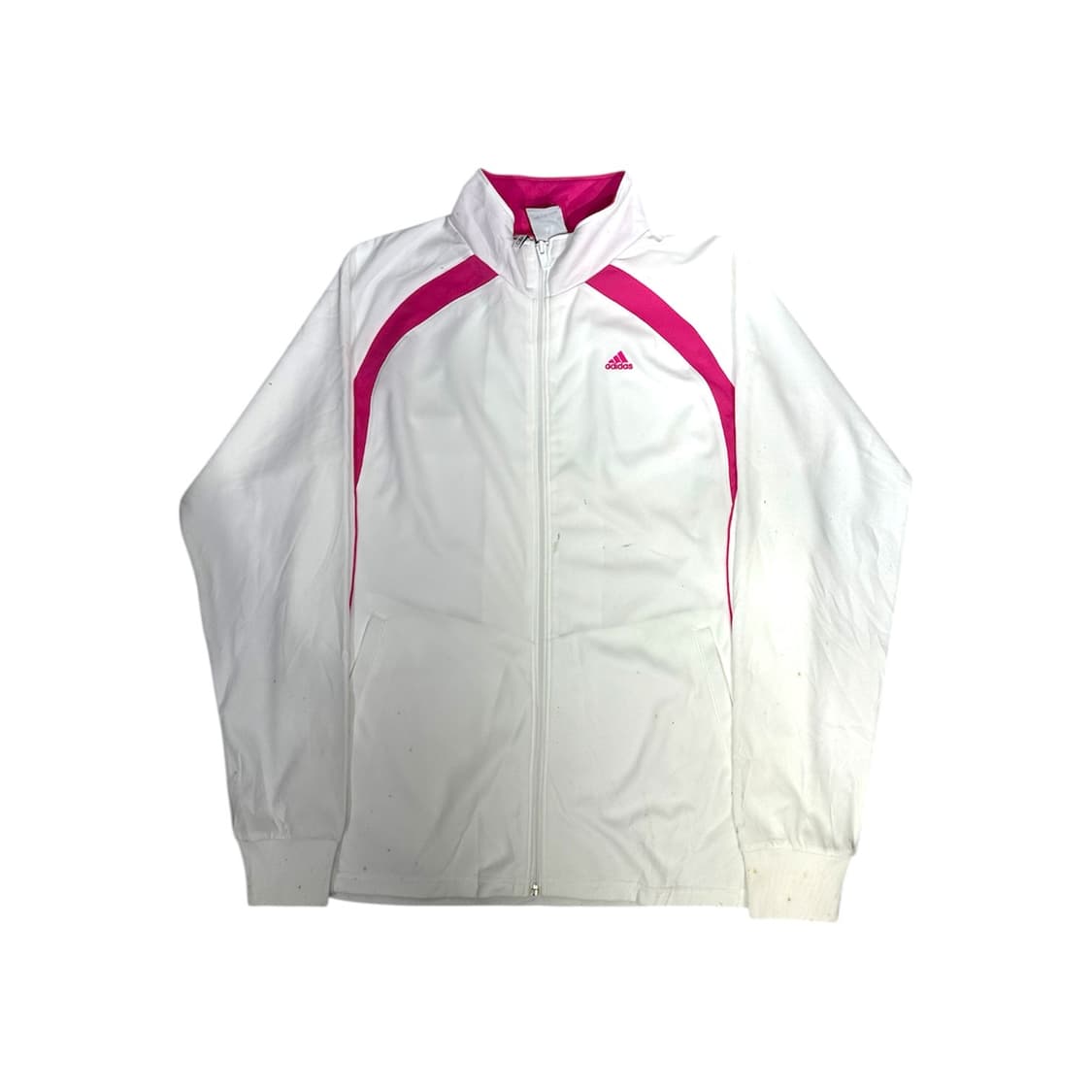 아디다스 화이트 핑크 로고 트랙탑 져지 L 상품이미지5