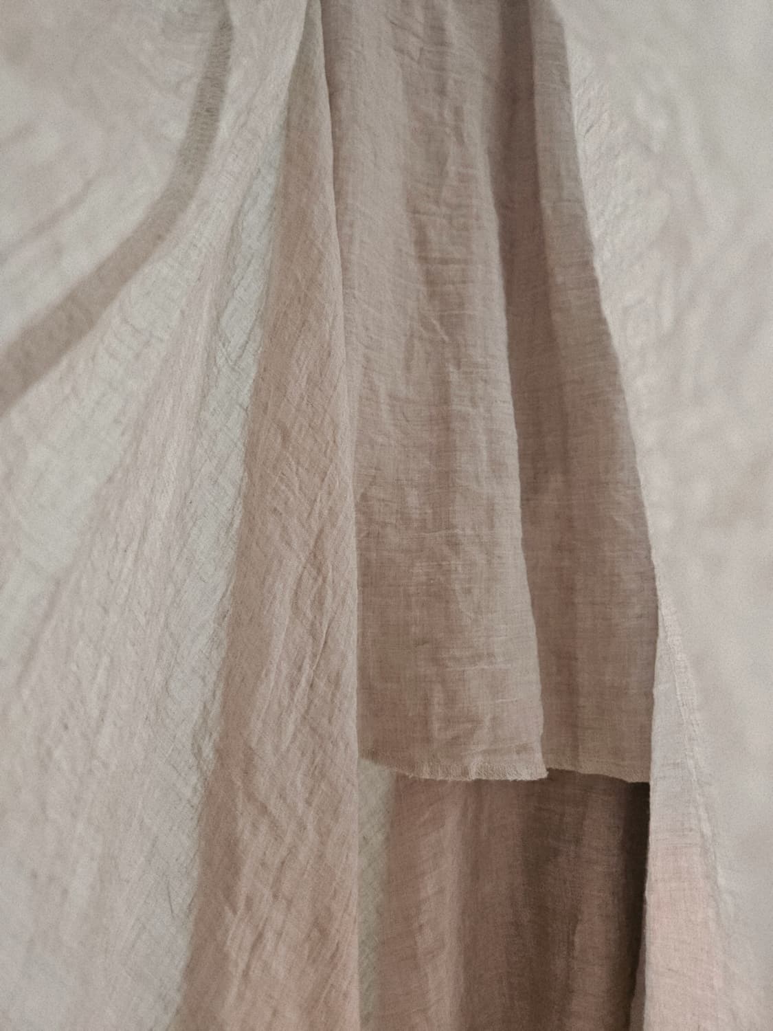 빈티지 핑크베이지 언발 롱스커트 상품이미지4