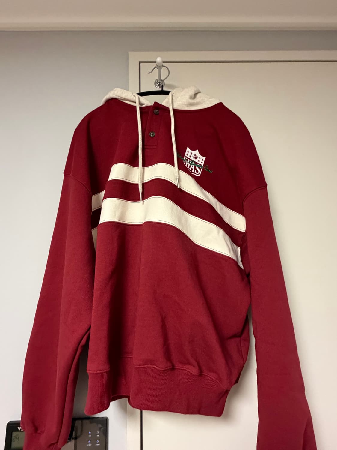 WAS 럭비65 후드 버건디 상품이미지2