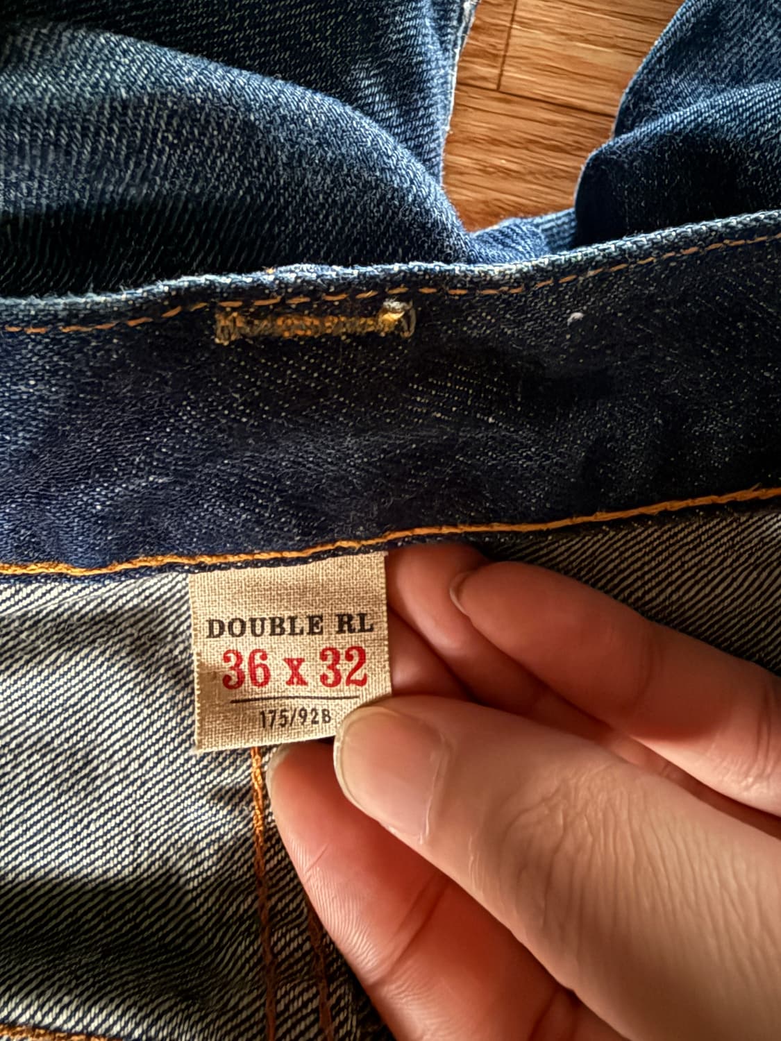 더블알엘 셀비지 진 팬츠 36 상품이미지4