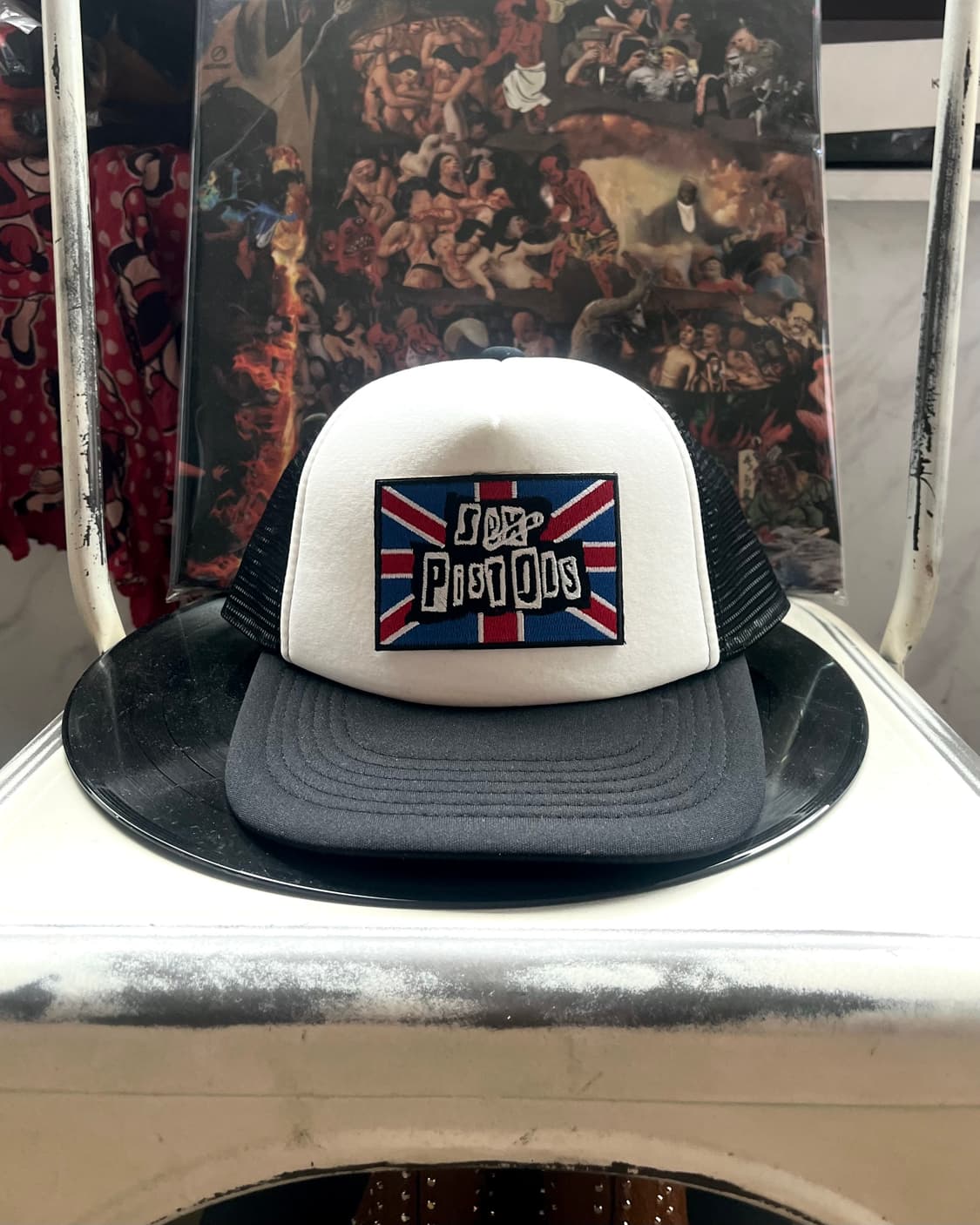Vintage Sex Pistols Patch Trucker Hat 상품이미지3