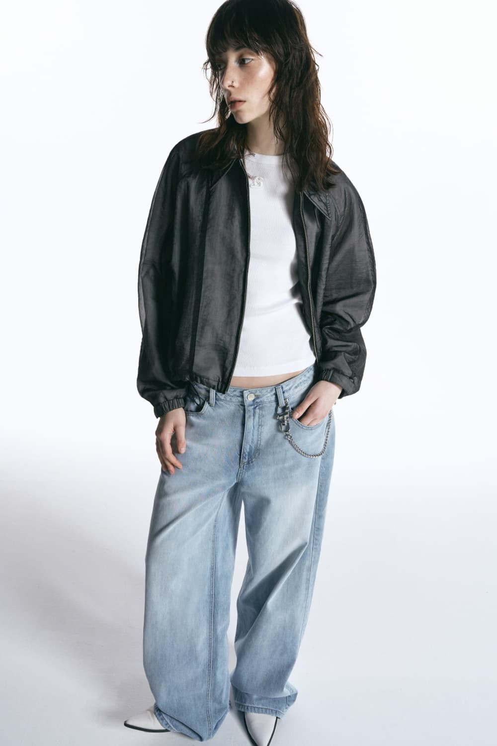 인사일런스우먼 더블 레이어드 점퍼 상품이미지5