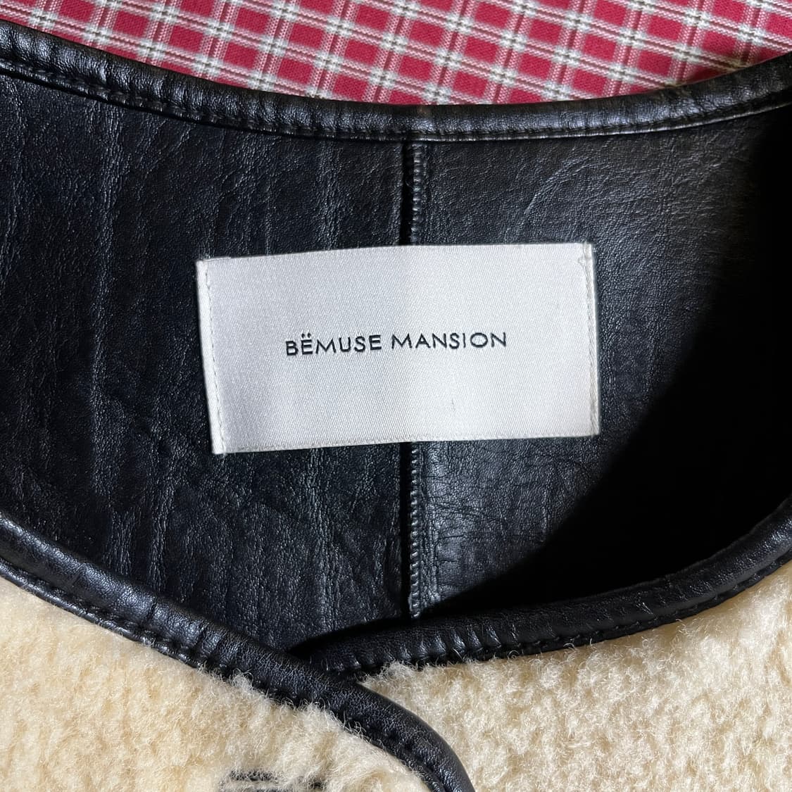 비뮤즈맨션 무스탕 하프 코트 상품이미지5