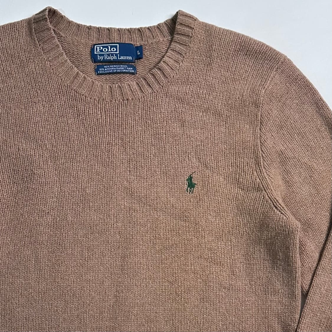 폴로 랄프로렌 메리노 울 베이지 니트  상품이미지4