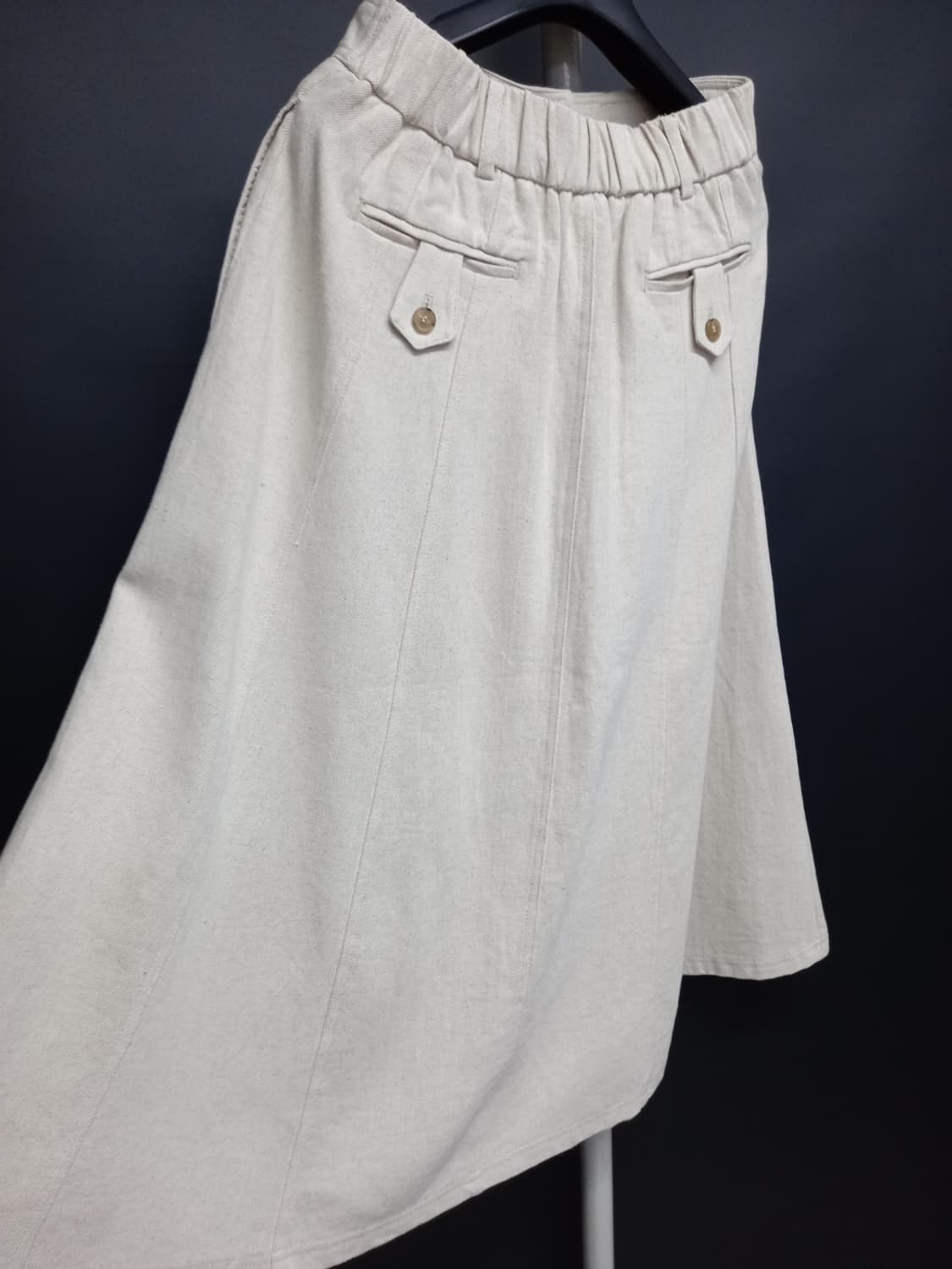 새 더 엣지 춘하추 와이드광폭 플레어 스커트 55 상품이미지6