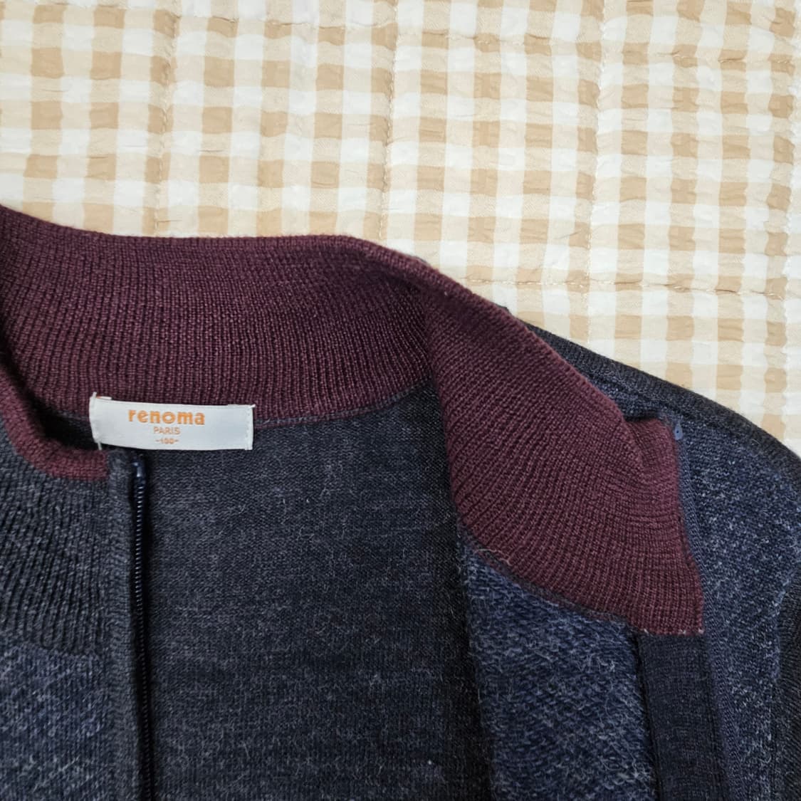 레노마 얇은 니트 가디건 남자100 상품이미지6