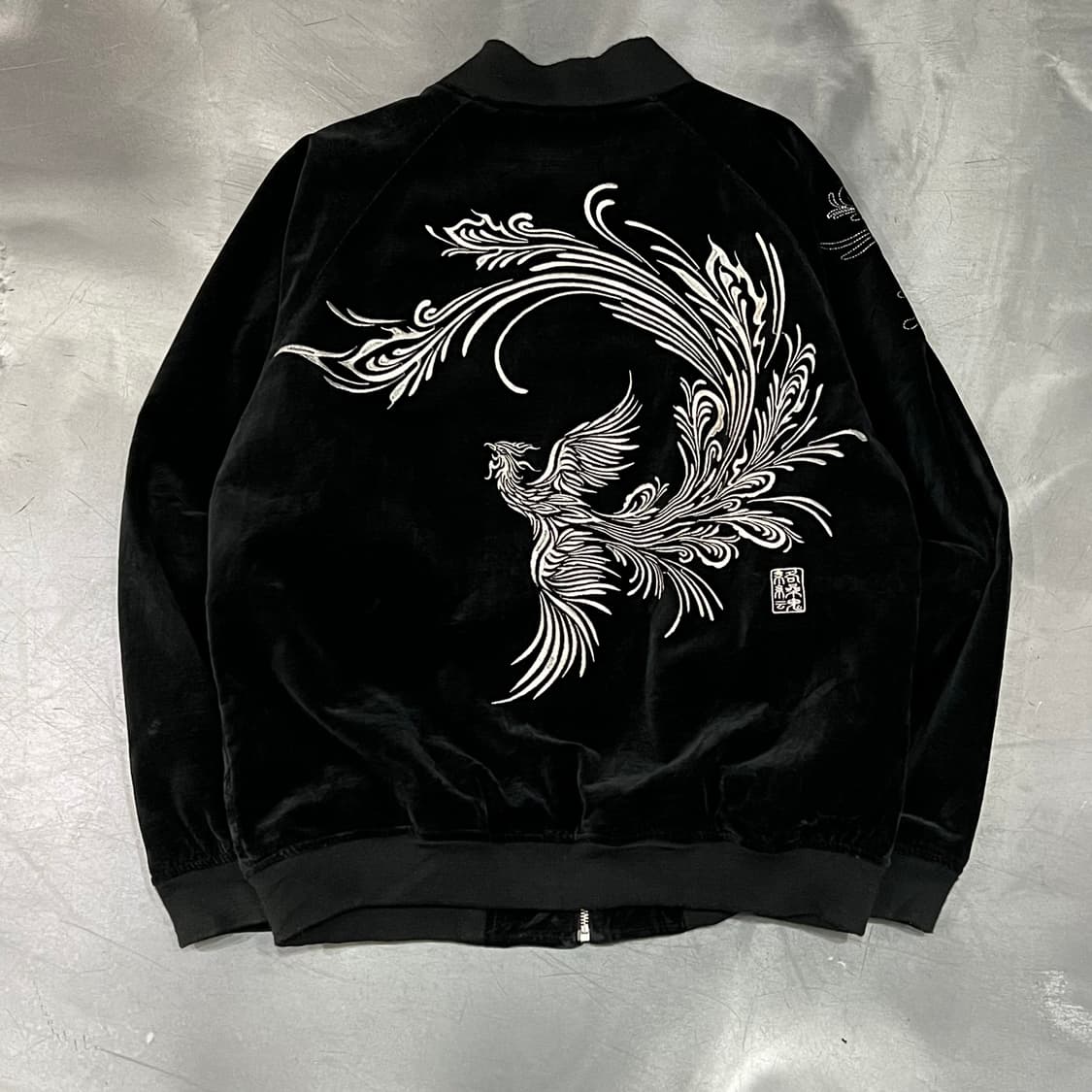  카라쿠리 타마시 자수 벨벳 스카쟌 y16168 상품이미지2