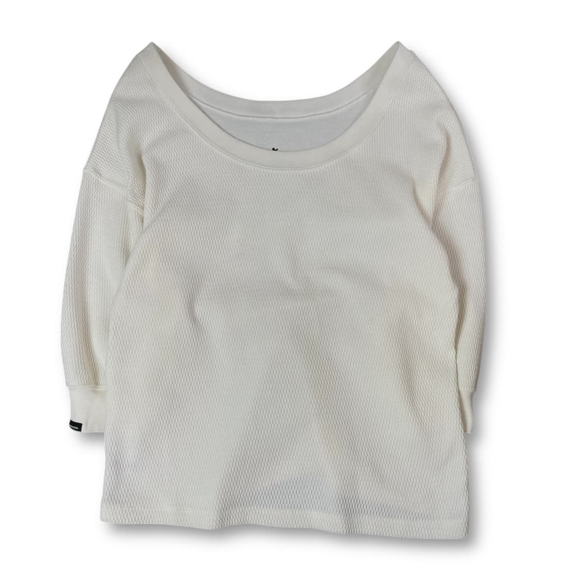 캉골 화이트 오프숄더 짜임 니트 M 상품이미지1