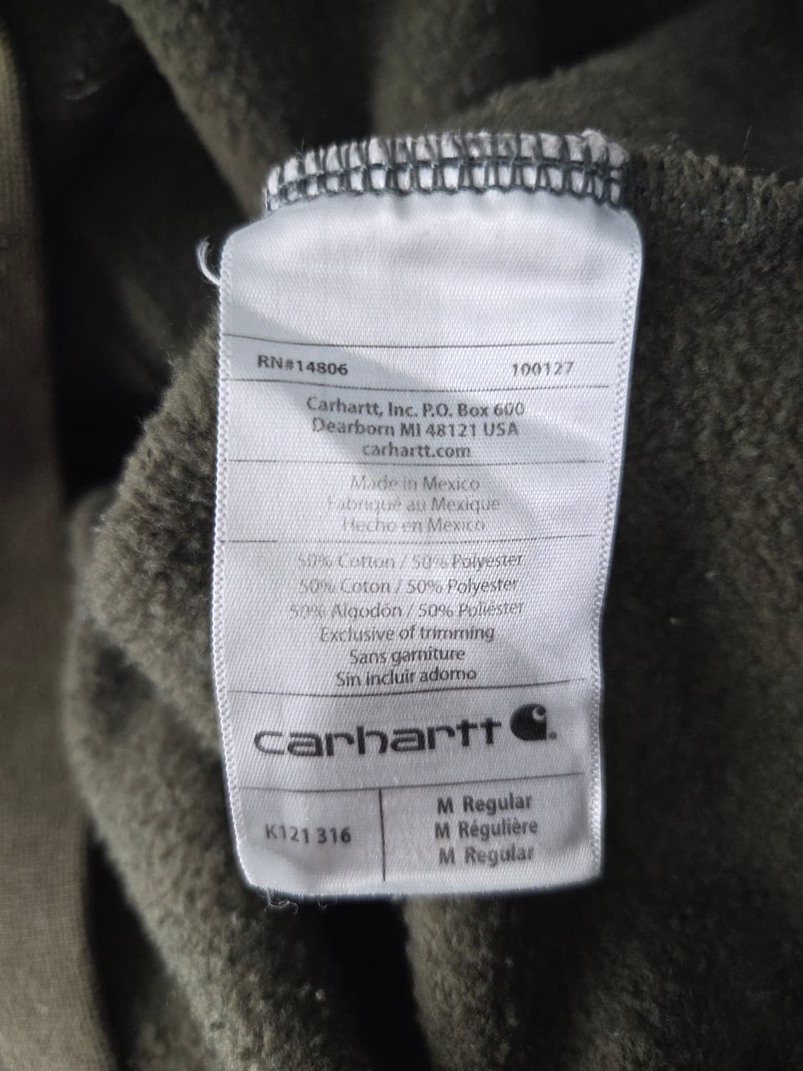 칼하트(Carhartt) K121 미드웨이트 후드티 상품이미지8