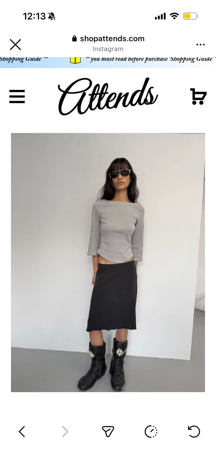 어텐즈 soft lace 3/4 sleeve tee 상품이미지2
