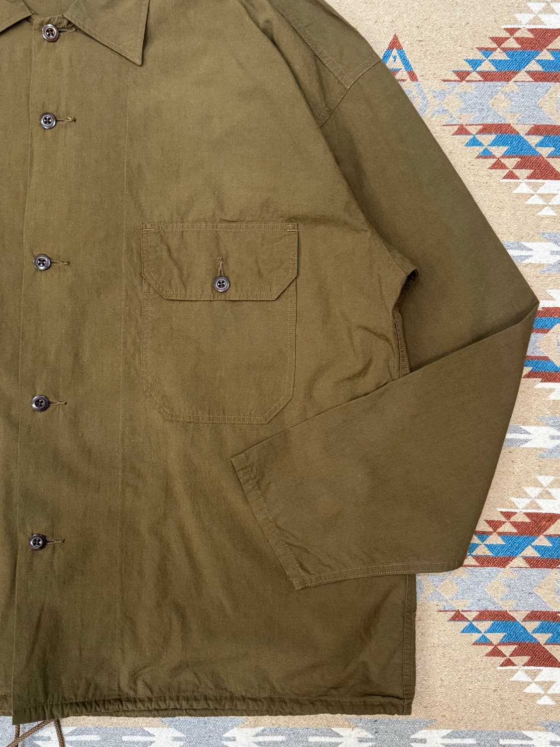 [S][100] 나나미카 코튼 울 덱 셔츠 코요테 상품이미지4