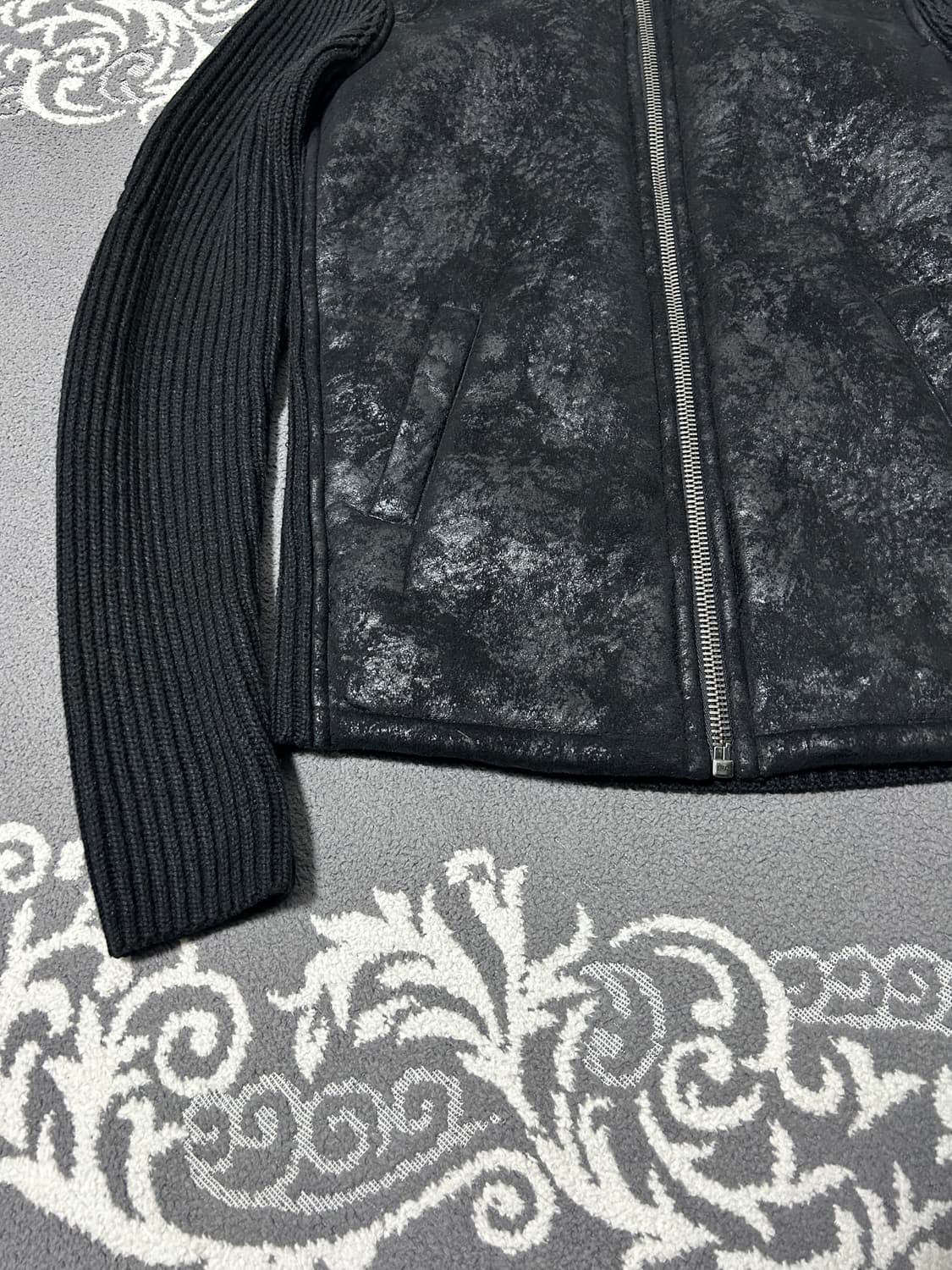 아르마니 익스체인지 니트 스웨이드 자켓 상품이미지6