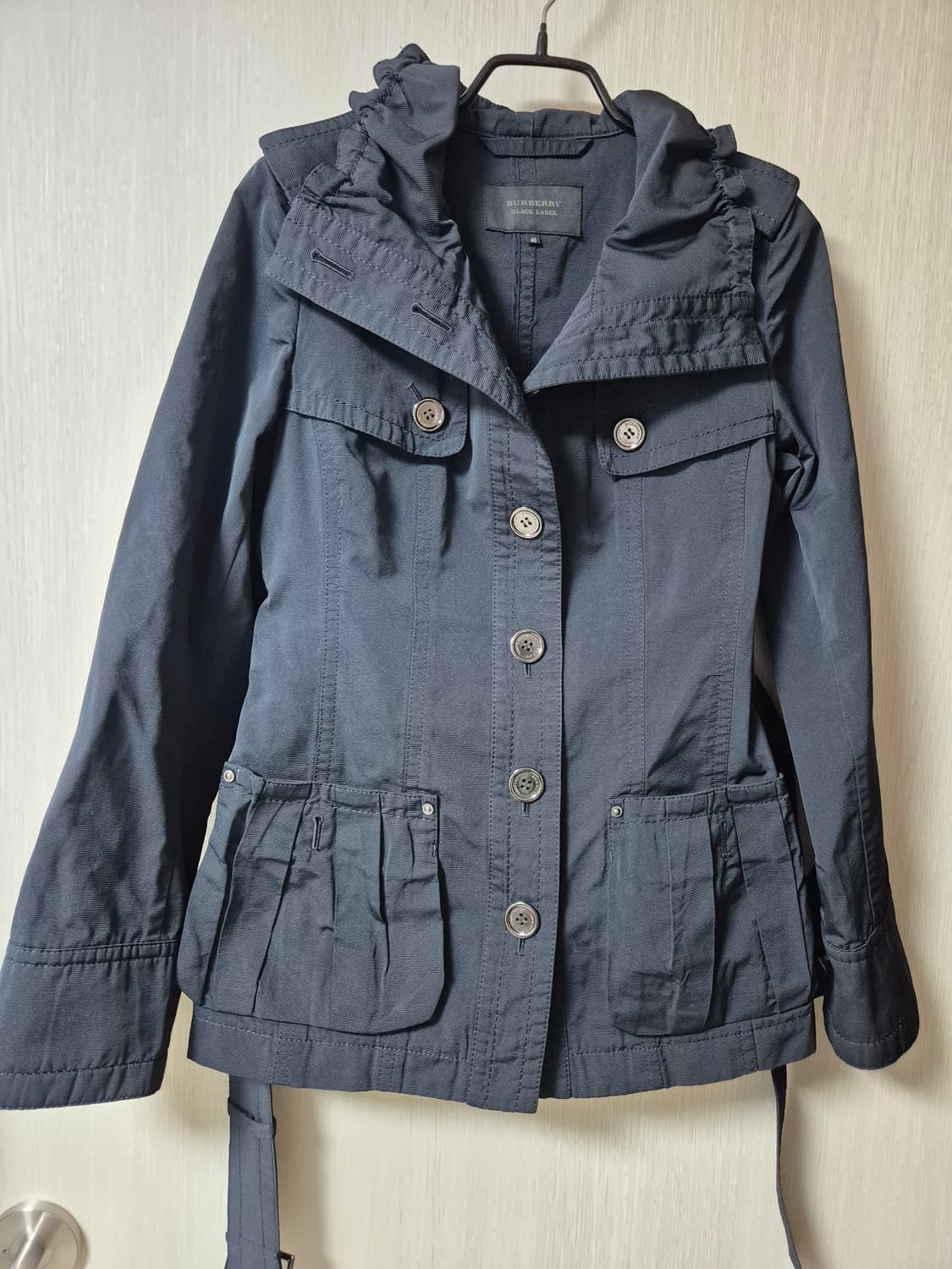 (정품) 버버리 블랙라벨 트렌치 숏코트  벨티드 자켓 40 상품이미지2