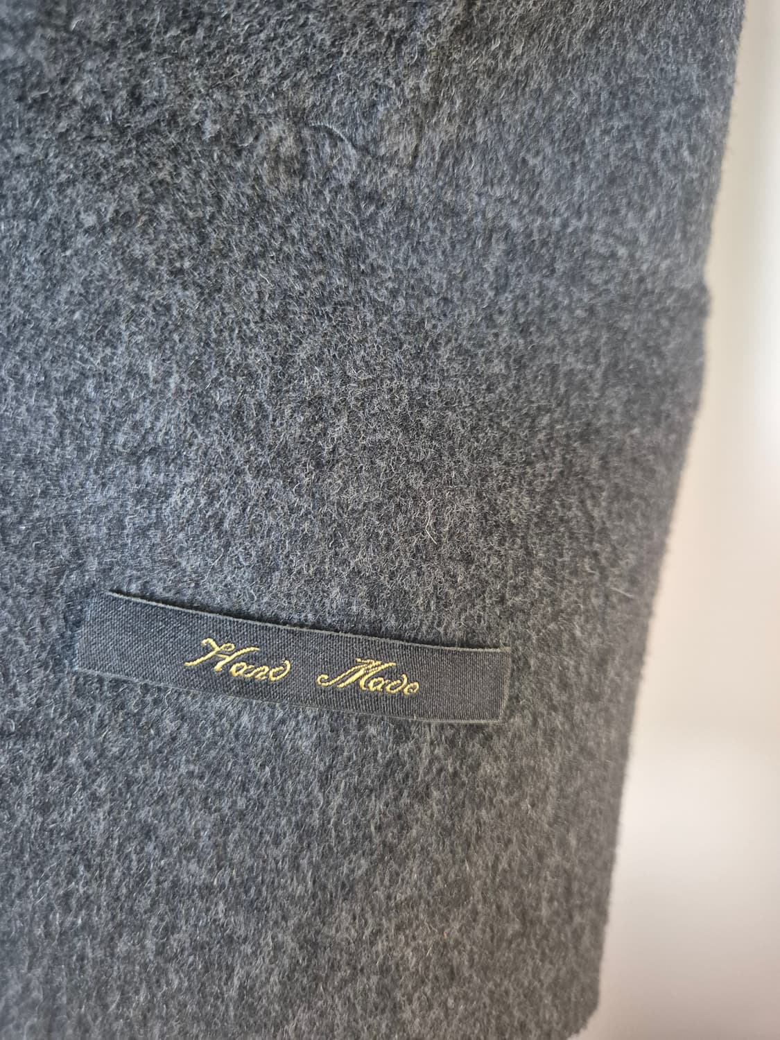 셀렙샵에디션 울 블렌드 핸드메이드 후드 벨티드 코트 차콜 그레이 상품이미지5