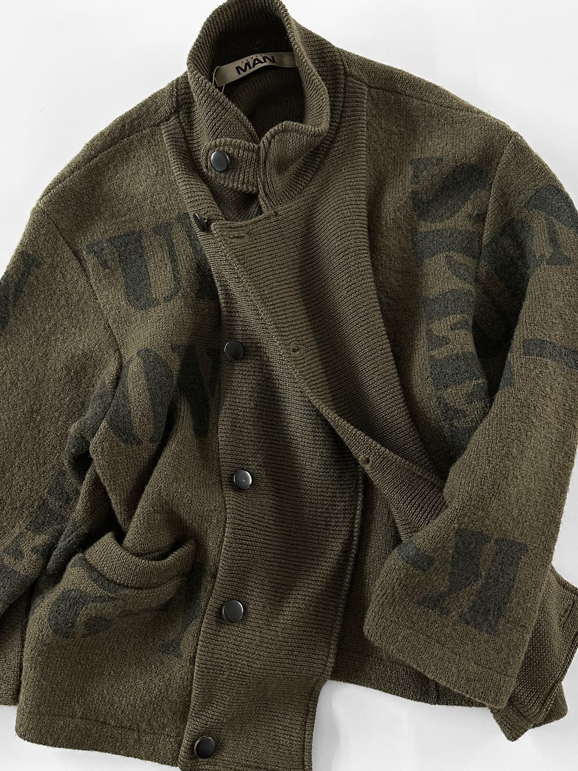 80~90s 빈티지 간사이 야마모토 맨 울 니트 자켓 상품이미지1