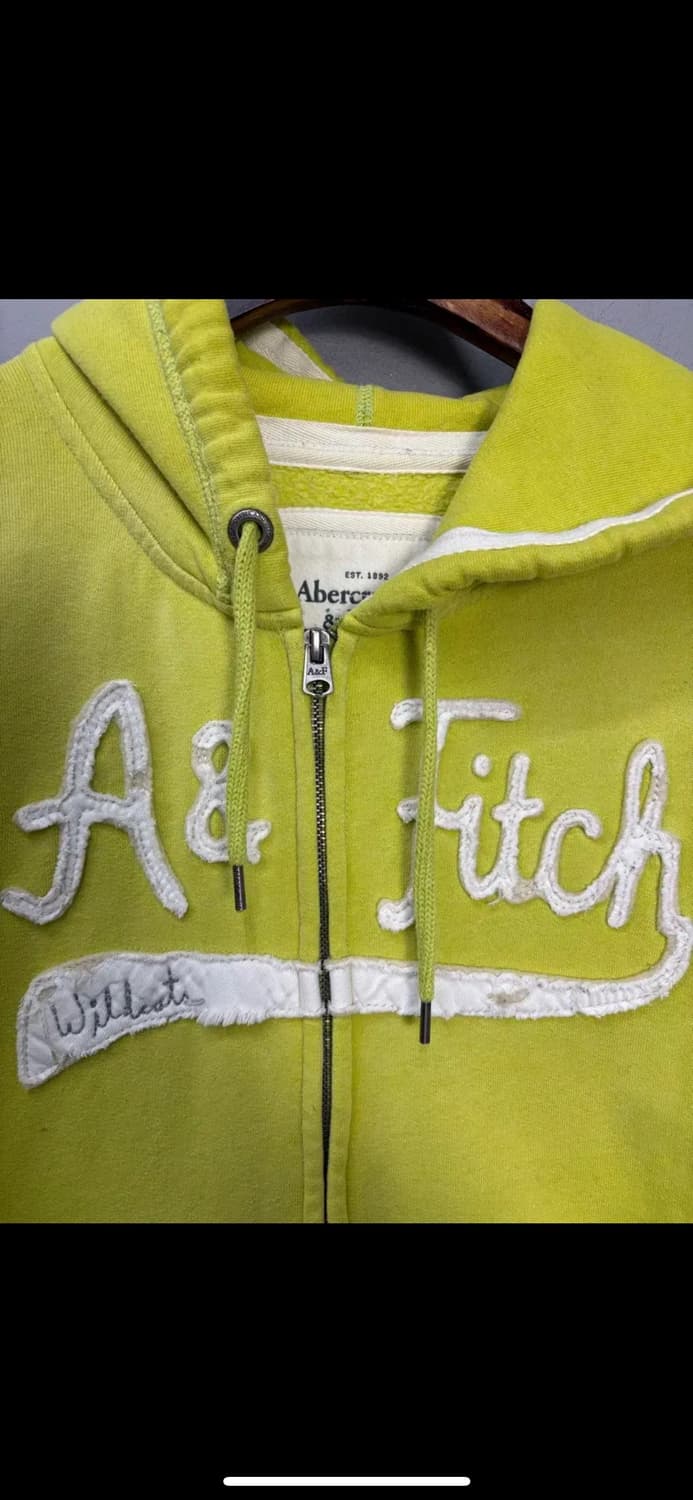 아베크롬비 y2k 라임 그린 후드집업 H1875 상품이미지5