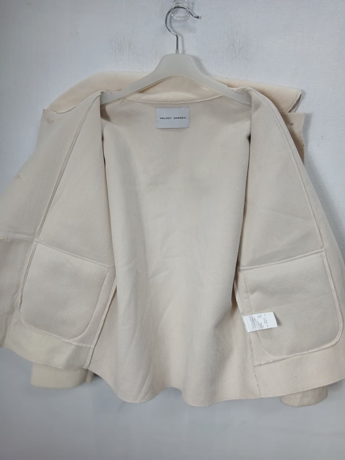 멜로디가든 러블리 아이보리 퍼 숏자켓  90-95 M새제품급 상품이미지8