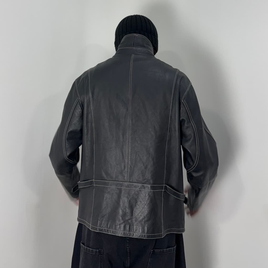 Vtg Sheep Skin Leather Jacket 상품이미지6