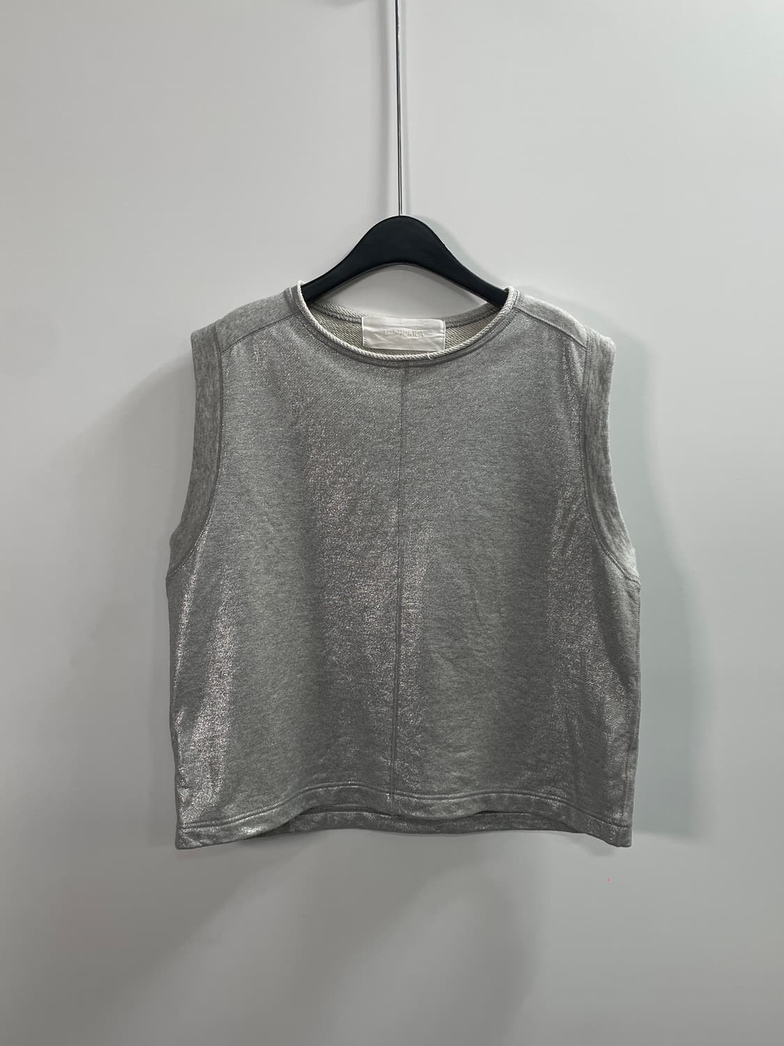 유포리카 우먼스 반짝이 나시 맨투맨 (on.548)   상품이미지1