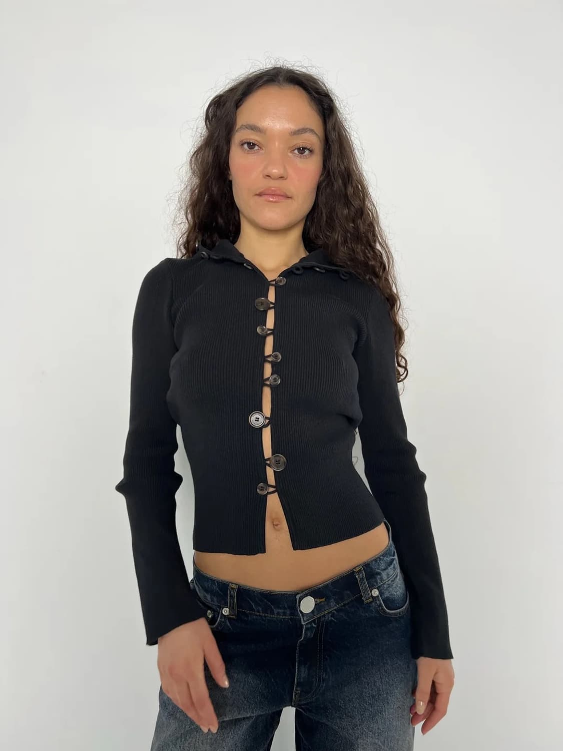 kernemilk looney cardigan black - size1 상품이미지2