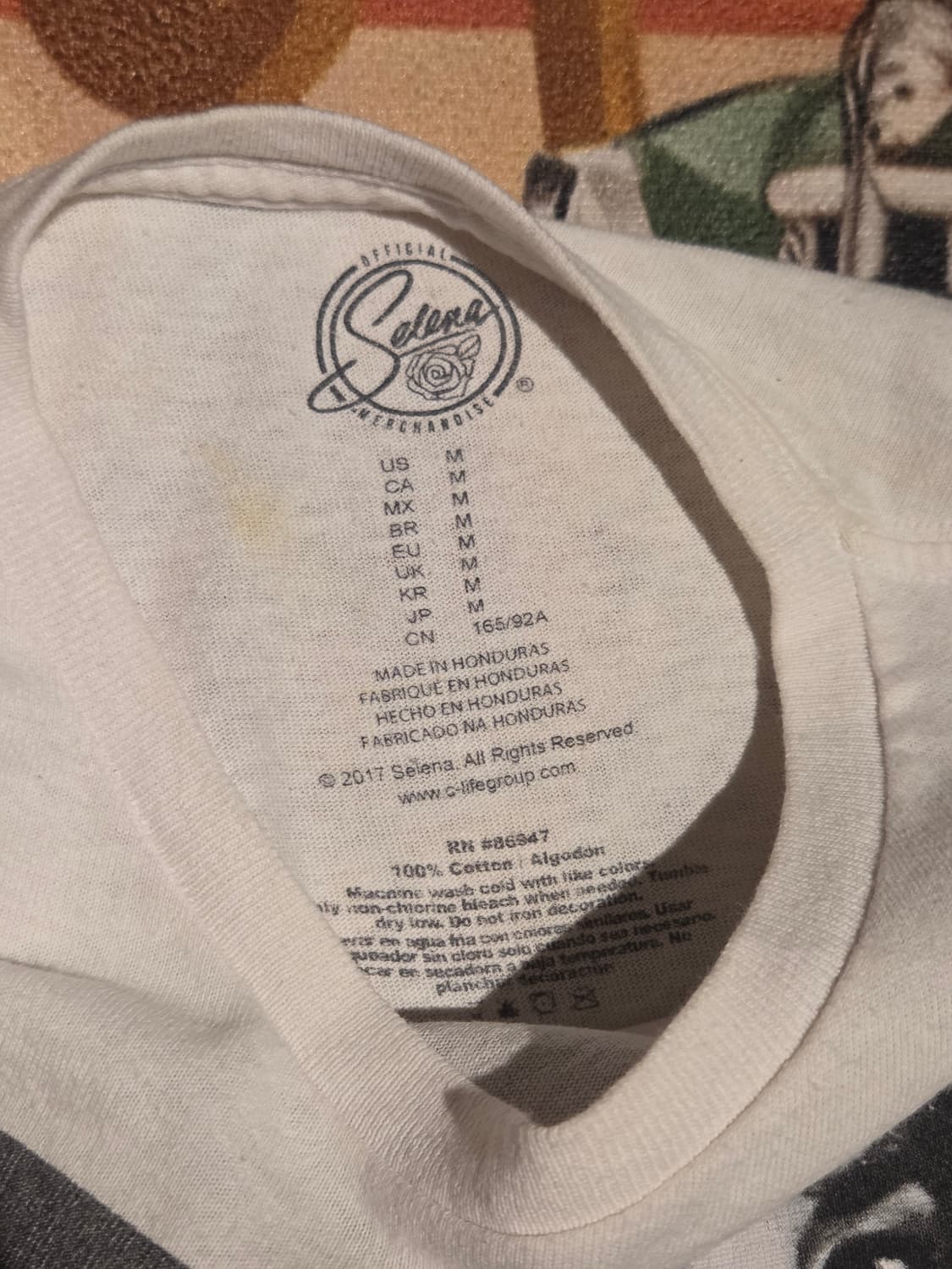 셀레나 킨타니야 싱어 공식 기념 그래픽 티셔츠 상품이미지3