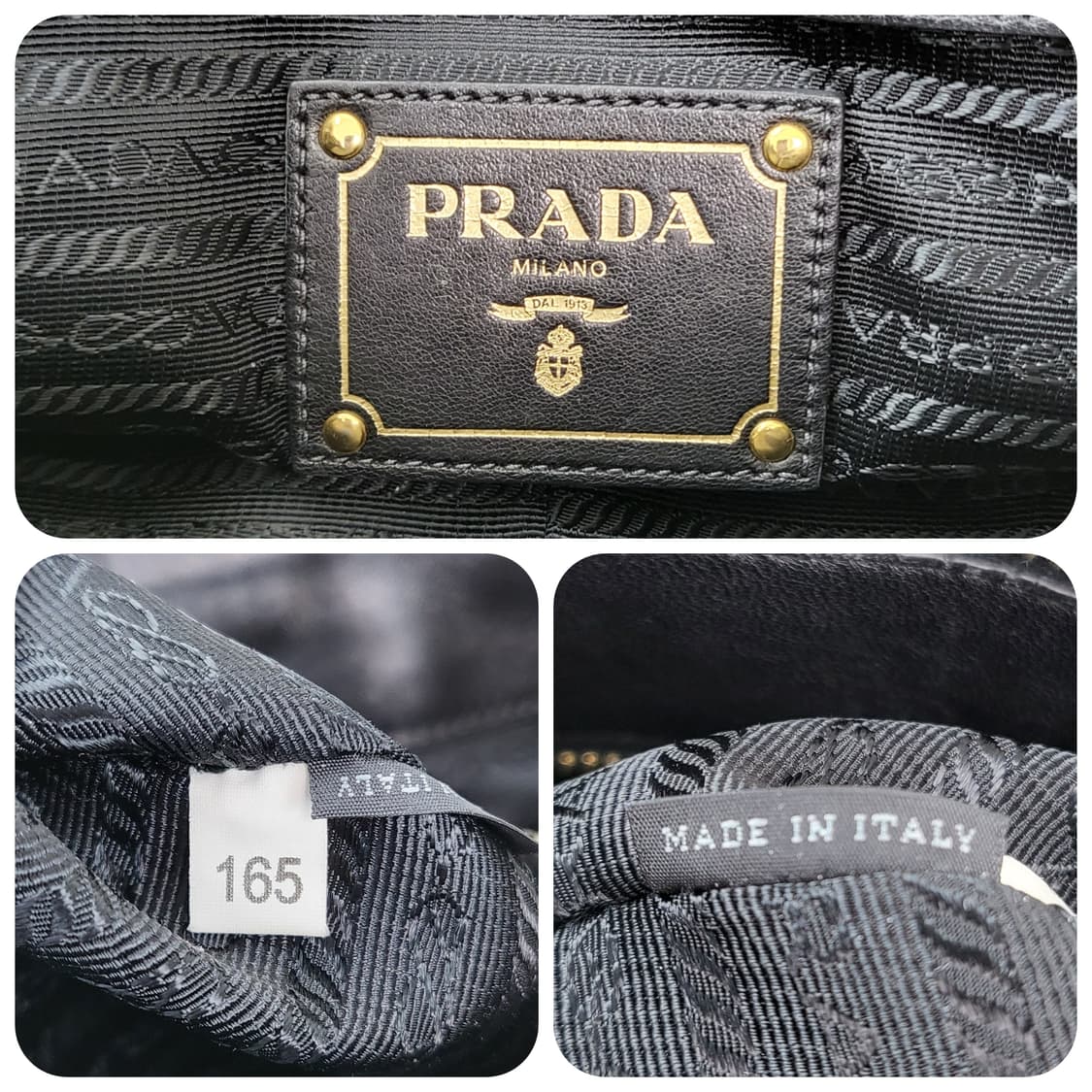정품 프라다 클래식 고프레 램스킨 2-WAY 백 상품이미지9