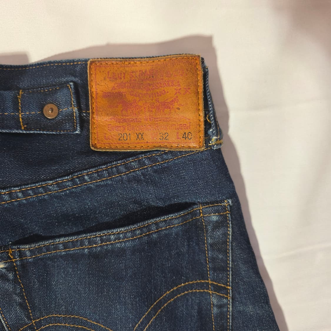[W32L40]90s USA 리바이스 201XX 데님팬츠(555공장) 상품이미지7