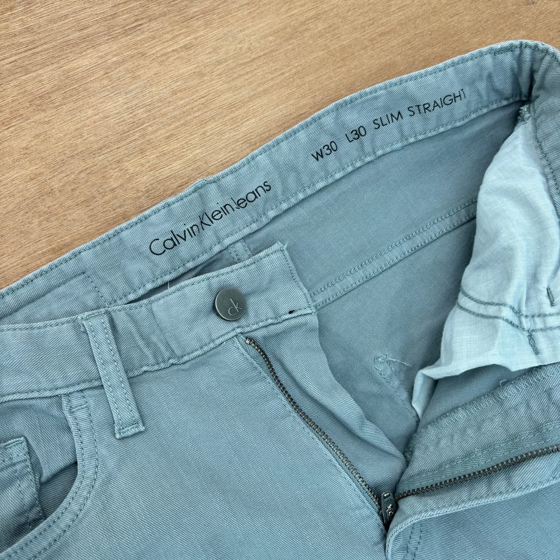 Calvin Klein Ice Blue Slim Fit Pants 상품이미지2