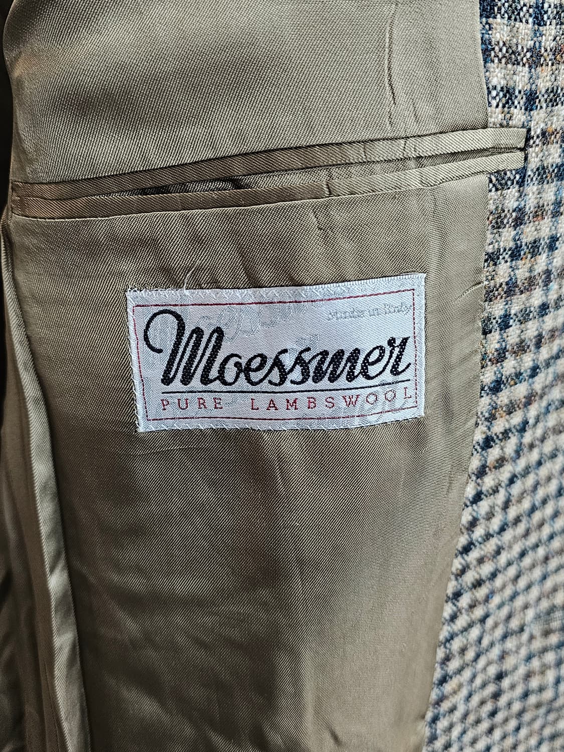 빈티지 이탈리아 80s 램스울 블레이저 XL 상품이미지3