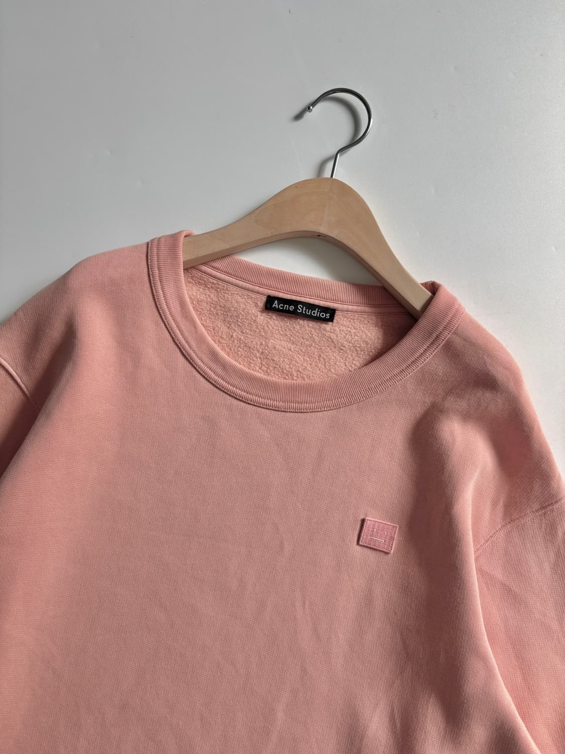 Acne Studios 아크네스튜디오 페어뷰 페이스 핑크 스웻셔츠 상품이미지3