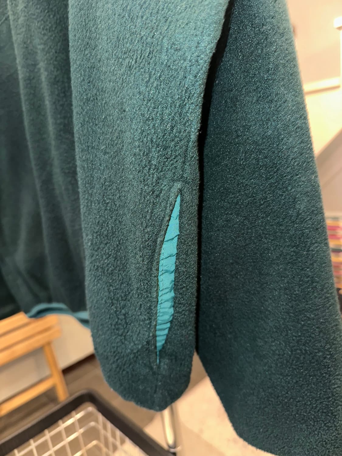 90’s LL Bean 4-button green fleecewear 상품이미지7