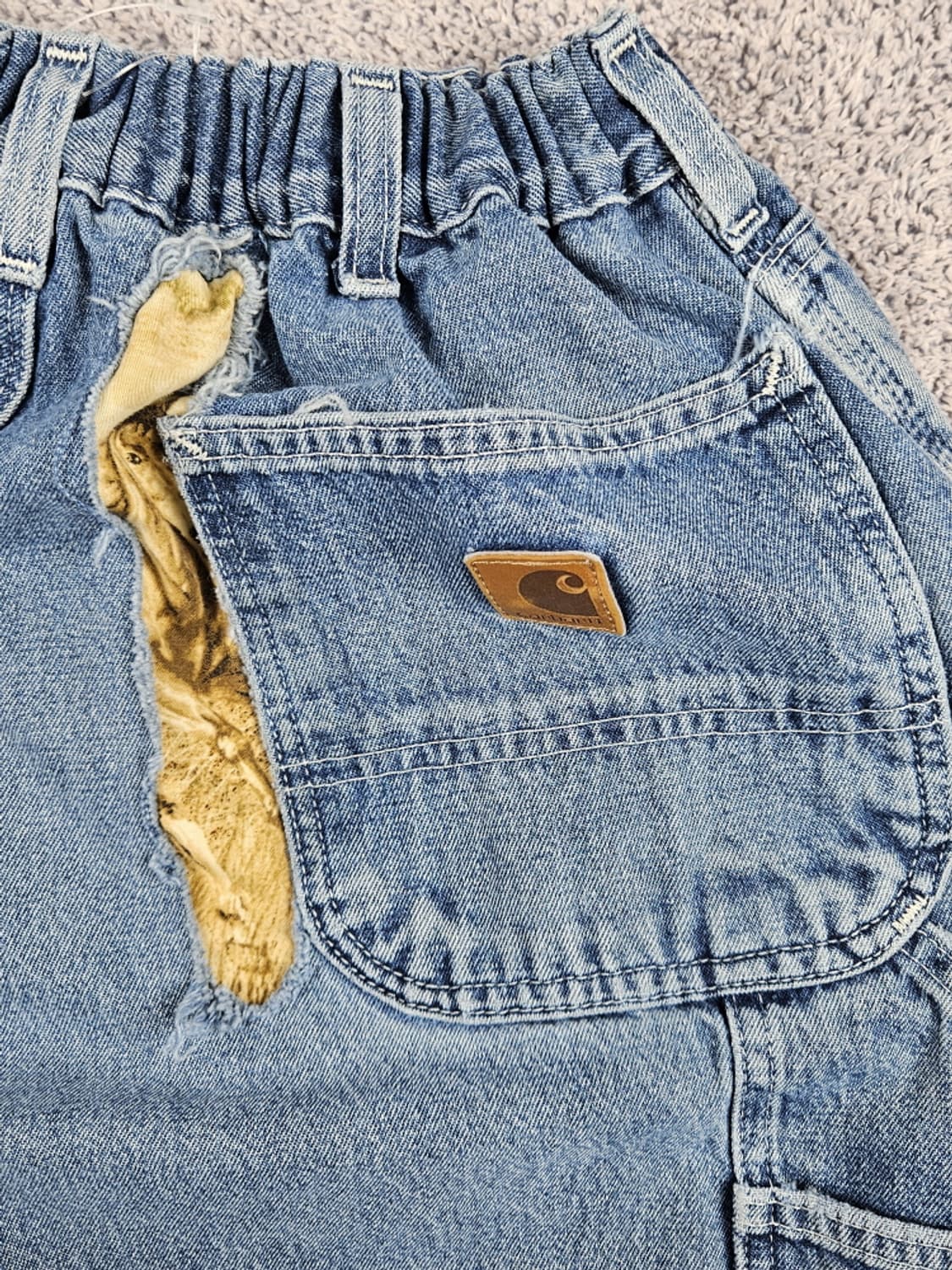 칼하트 밴딩 커스텀 데님 워크팬츠 ( 38 X 34 ) / 9975 상품이미지7