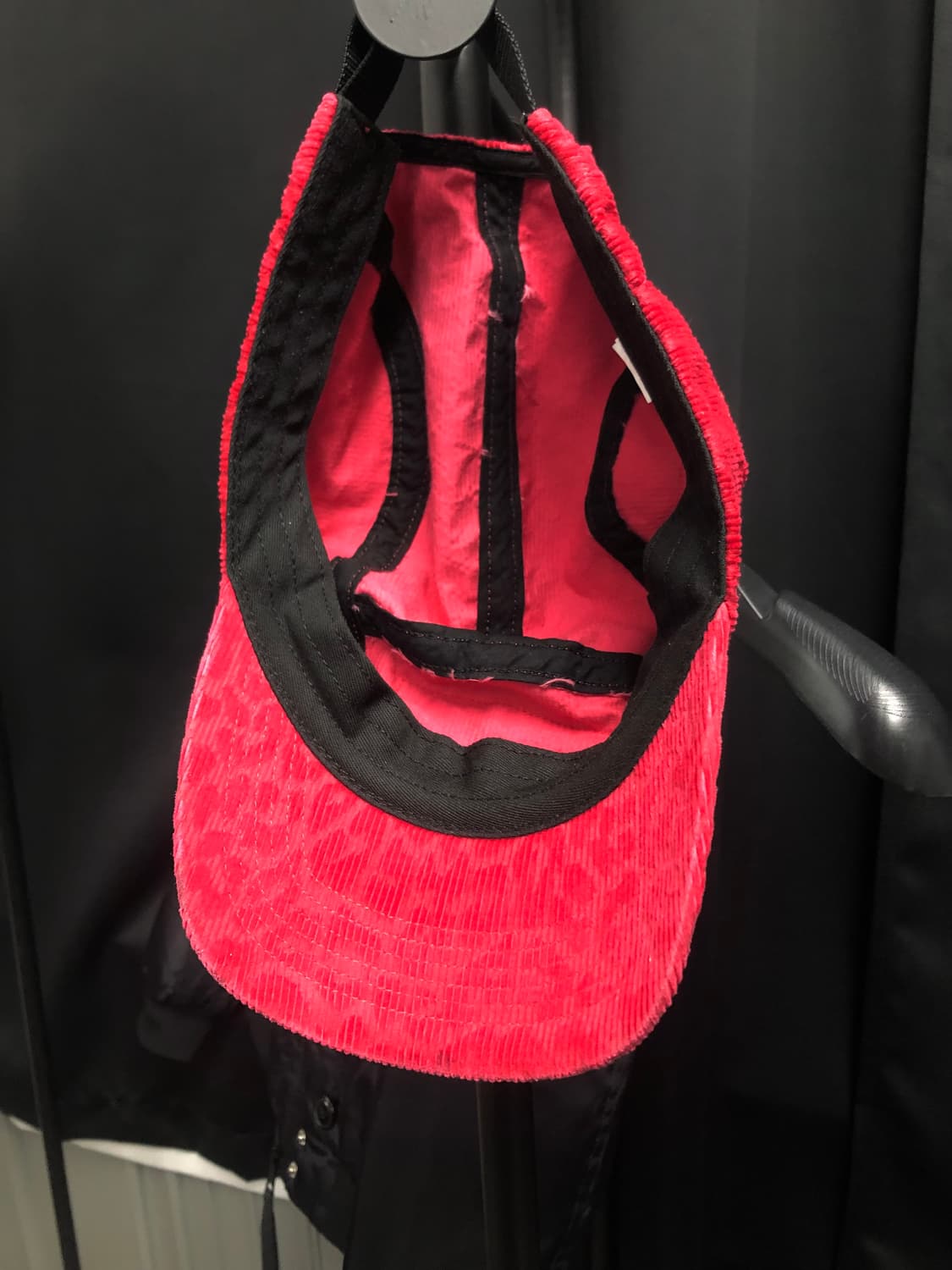 슈프림 레오파드 코듀로이 캡프캡 레드 23FW 상품이미지6