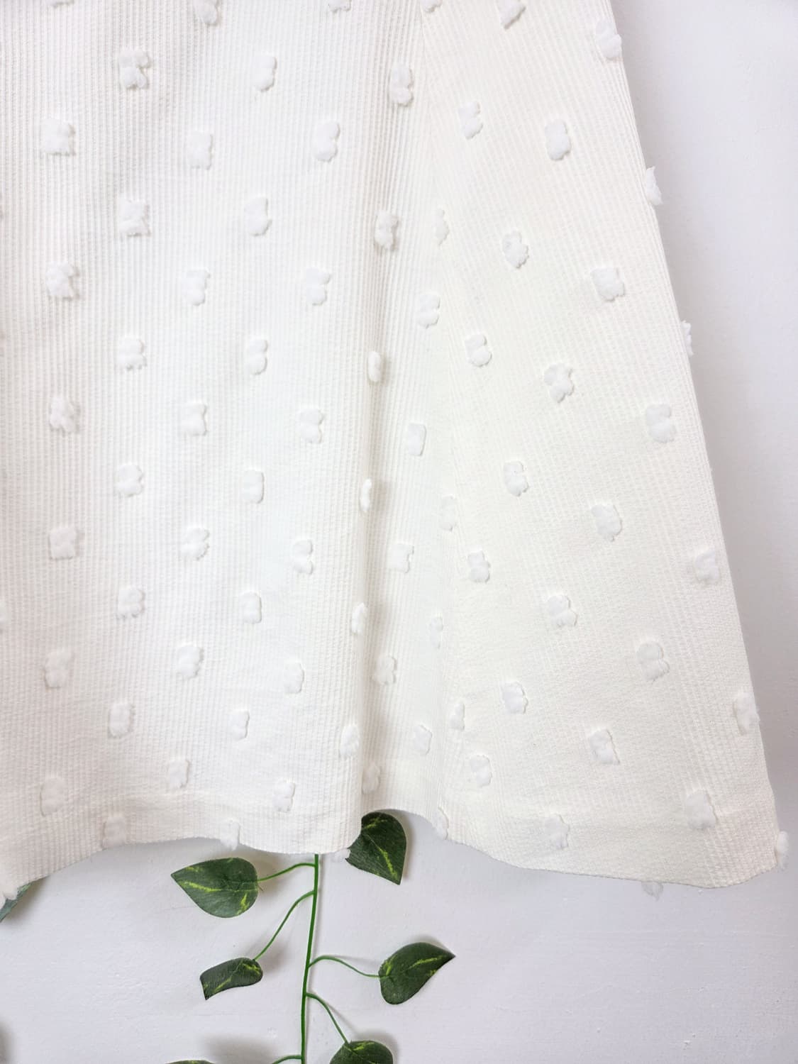 도트 코듀로이 미디 스커트 상품이미지6