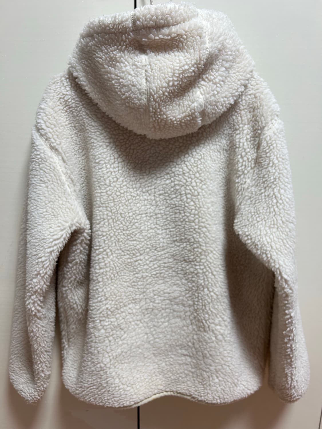 디스커버리 뽀글이 후드집업 아이보리 100 상품이미지4