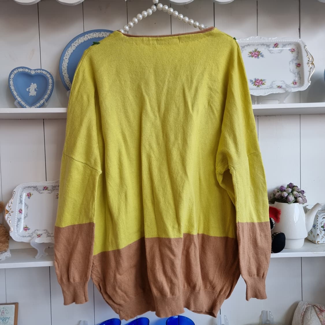 Ne-net(네넷)입체 뜨개자수 니트 루즈핏 상품이미지6