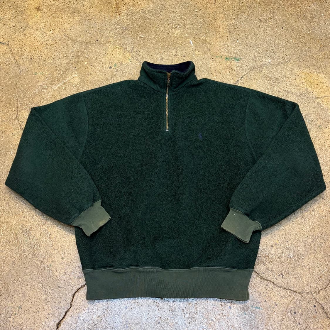 90s USA 빈티지 폴로랄프로렌 플리스 후리스 반집업 상품이미지1