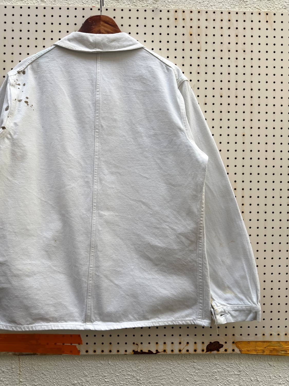 1950s WHITE ROUNDED COLLAR 빈티지 프렌치워크자켓 상품이미지9