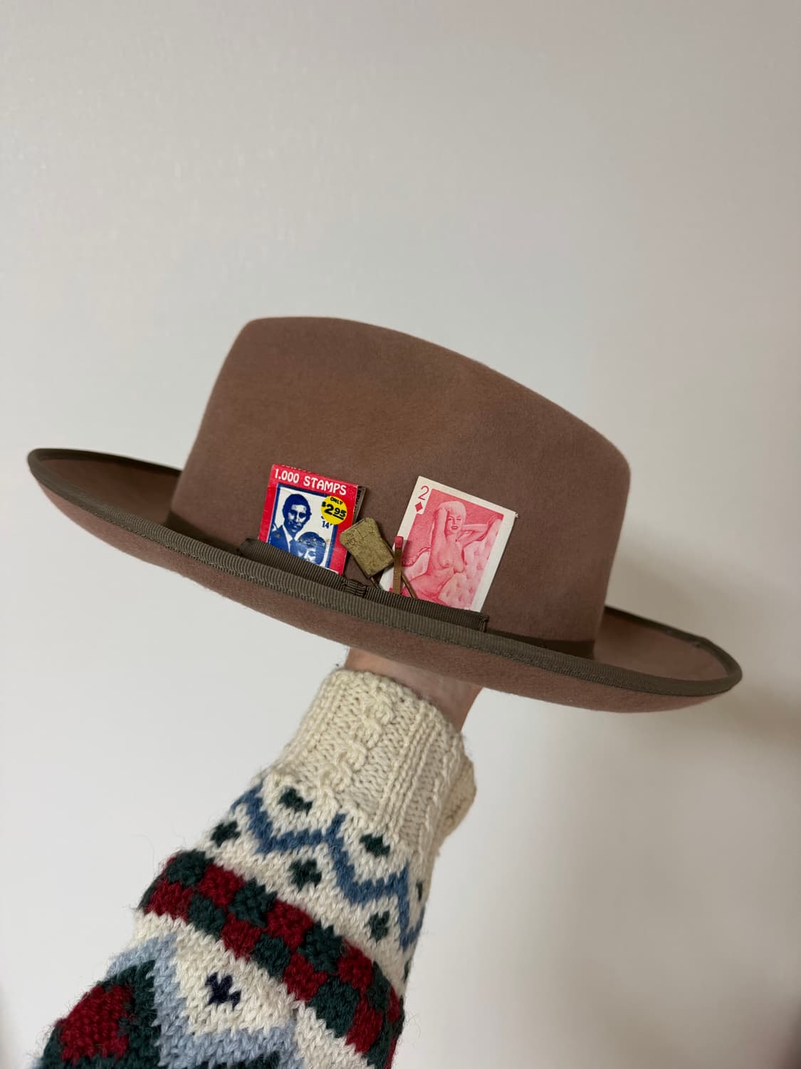 카멜 울 펠트햇 페도라 판매 레이버 유니언 Labour union 상품이미지4