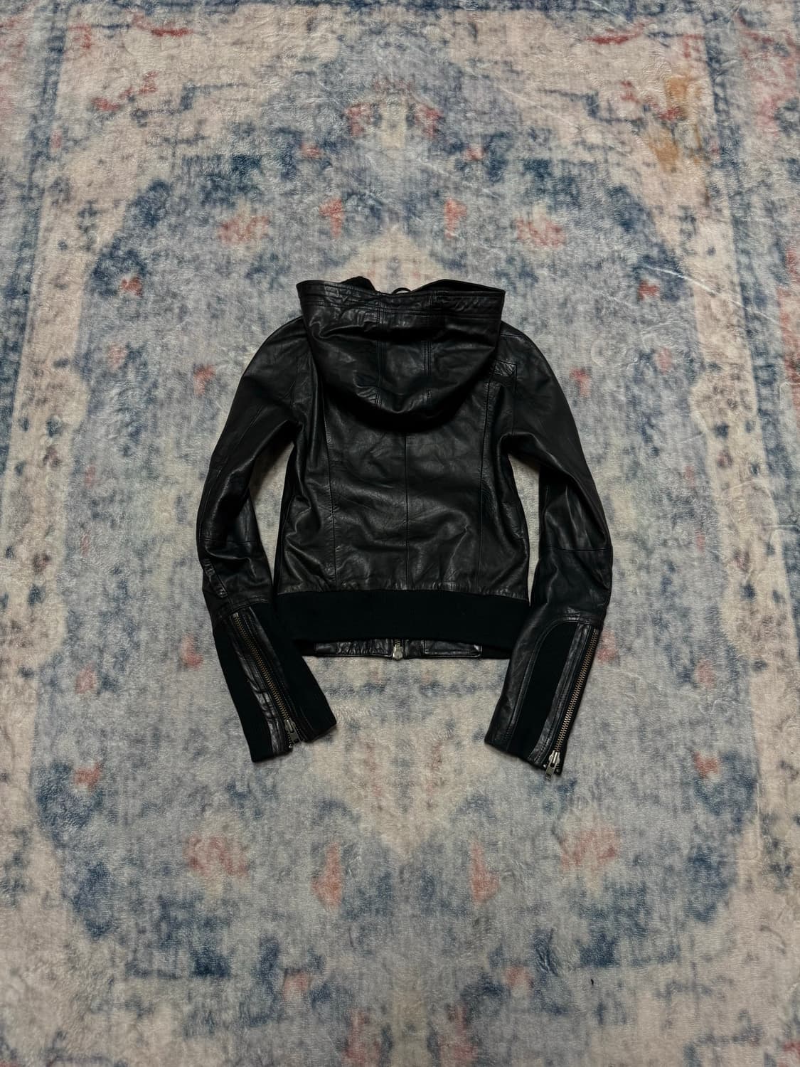 Moussy 00s lamb skin hood jacket 상품이미지7