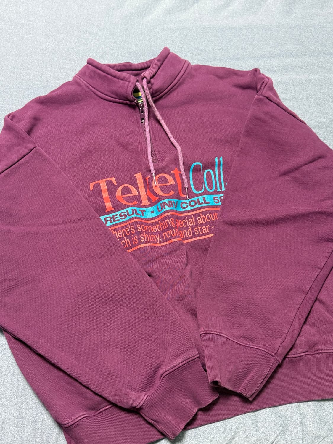 테켓 하프집업 맨투맨 M 상품이미지1