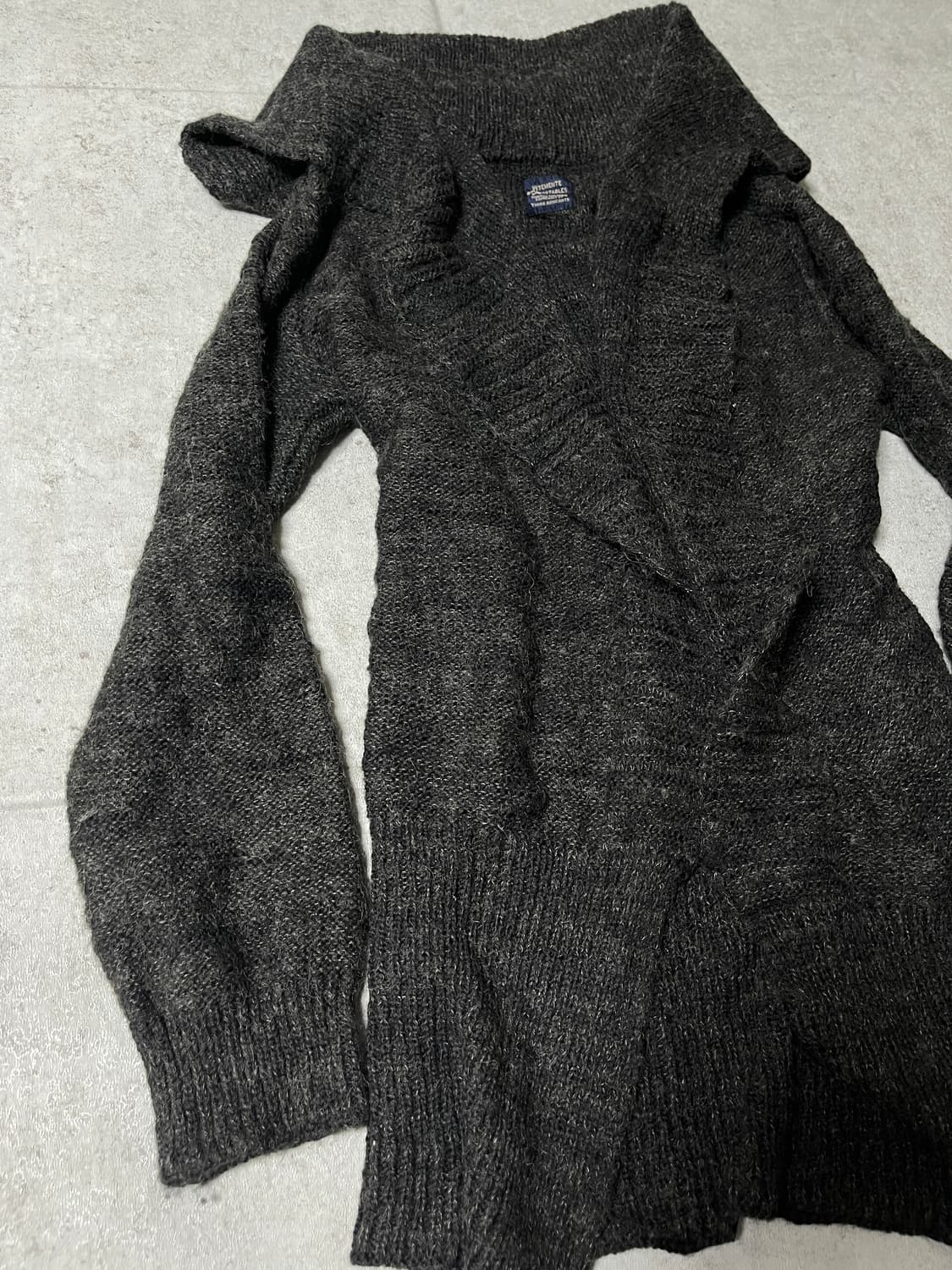 muffler collar knit cardigan 상품이미지4