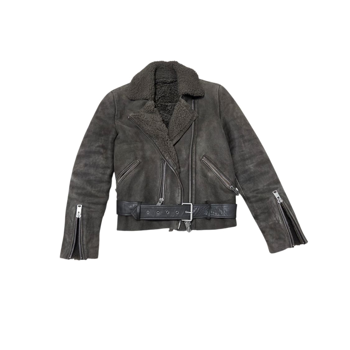 All Saints 올세인츠 (양, 소가죽100%)무스탕 바이커 자켓 상품이미지1