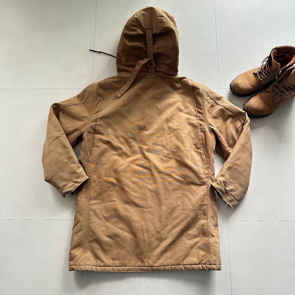 90s 칼하트 시베리안 워크 덕 파카 MADE IN USA (M) 상품이미지7