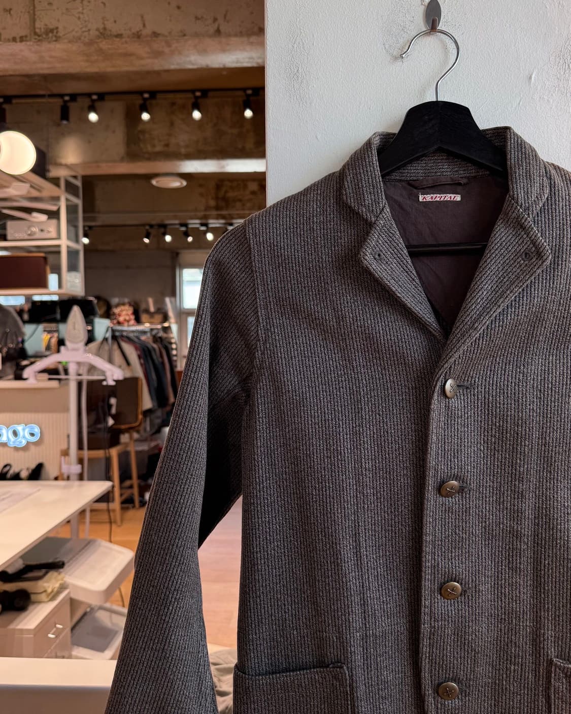 캐피탈 브라운 코듀로이 4b 블레이저 자켓  상품이미지4