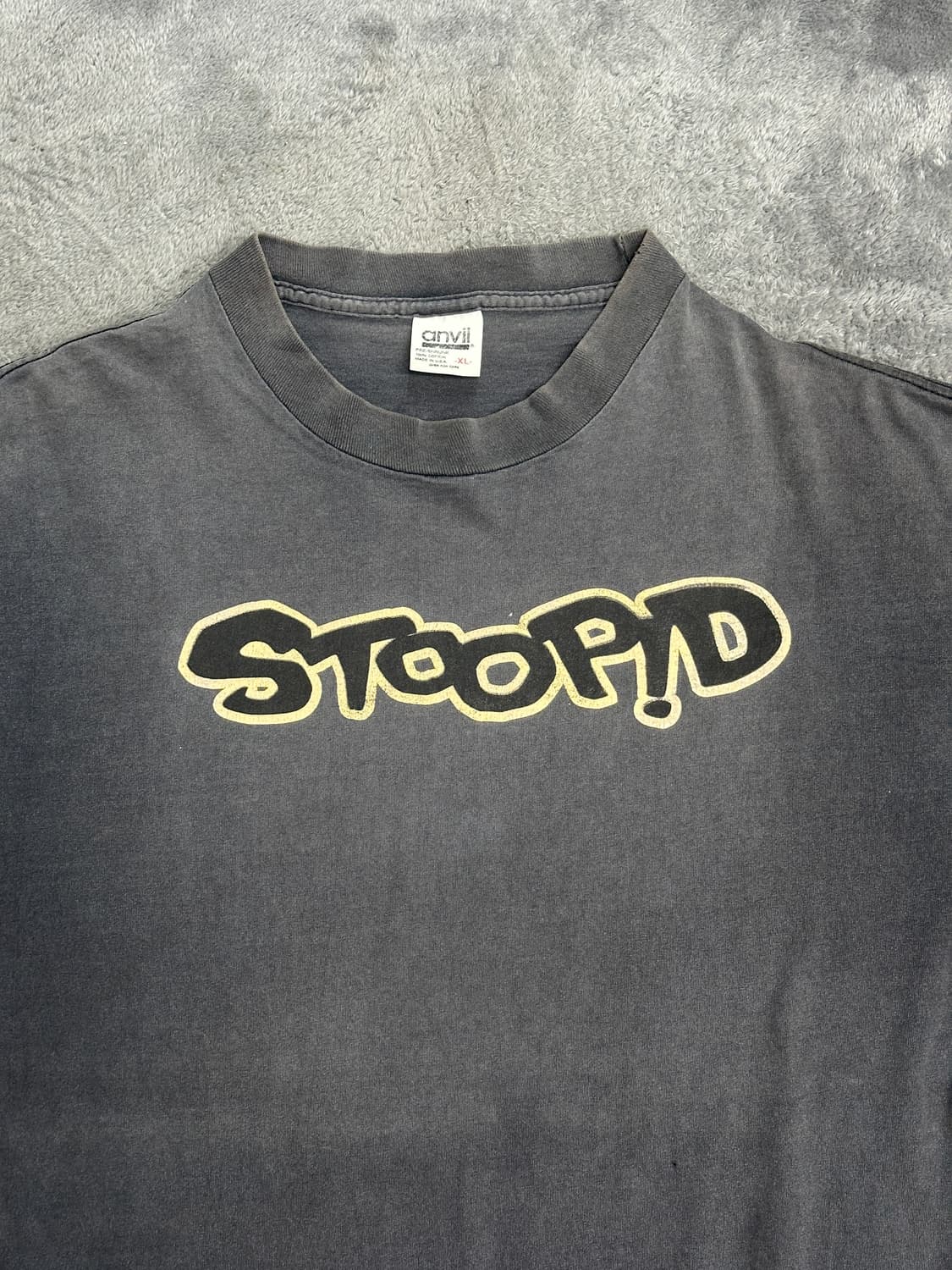 90s STOOPID 스케이트보드 페이딩 롱슬리브 XL 상품이미지3