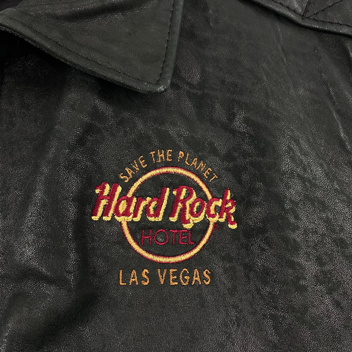 하드락호텔 라스베거스 빅로고 양가죽 레더 자켓 (100) 상품이미지3