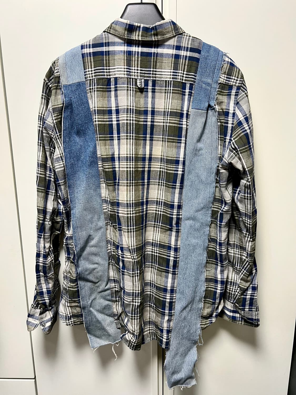 [m] re;code 래코드 데님 패치워크 셔츠 상품이미지2